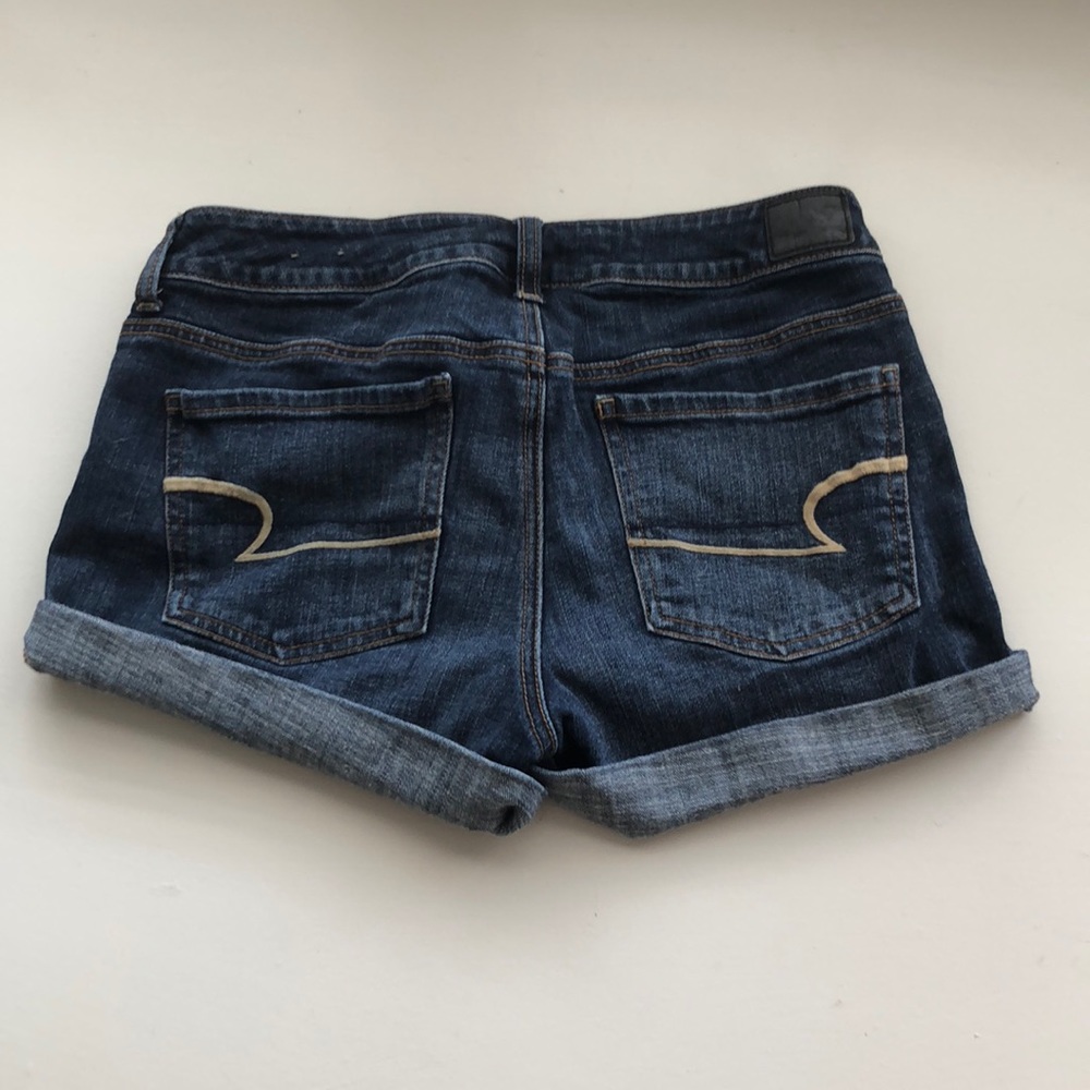 American Eagle Super Stretch Midi Rise Shorts